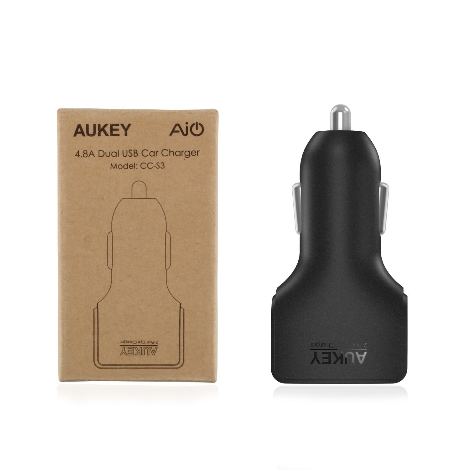 CC-S3 | ที่ชาร์จในรถ Aukey USB 2-port Car Charger