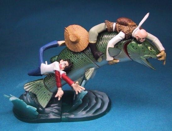 กาชาปอง เจ้าหนูสิงห์นักตก Fishing Boy Fisherman Sanpei Tsurikichi Sanpei Fishing Scene Collection ~Freshwater Fish Edition~ Gashapon by Epoch (Set of 5+1)