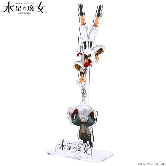 PRE-ORDER : Mobile Suit Gundam The Witch from Mercury Key Visual Yureru Acrylic Stand Duplex Suletta & Miorine