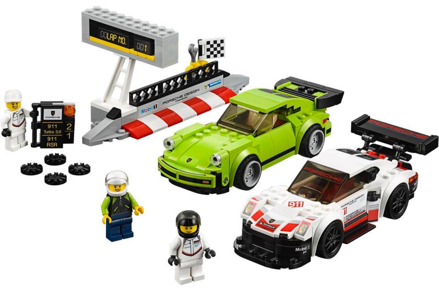 Lepin 28018 Speed Champions Porsche 911 RSR and 911 Turbo 3.0
