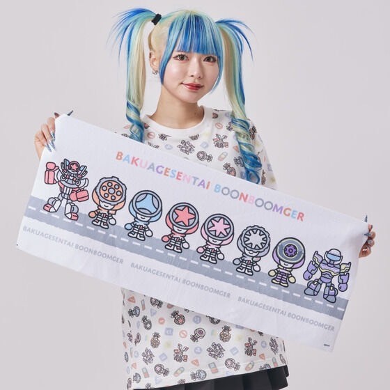 PRE-ORDER : Bakuage Sentai Boonboomger Mini Character Face Towel