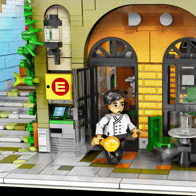 Zhe gao QL 0924 Old Pub 4030pcs