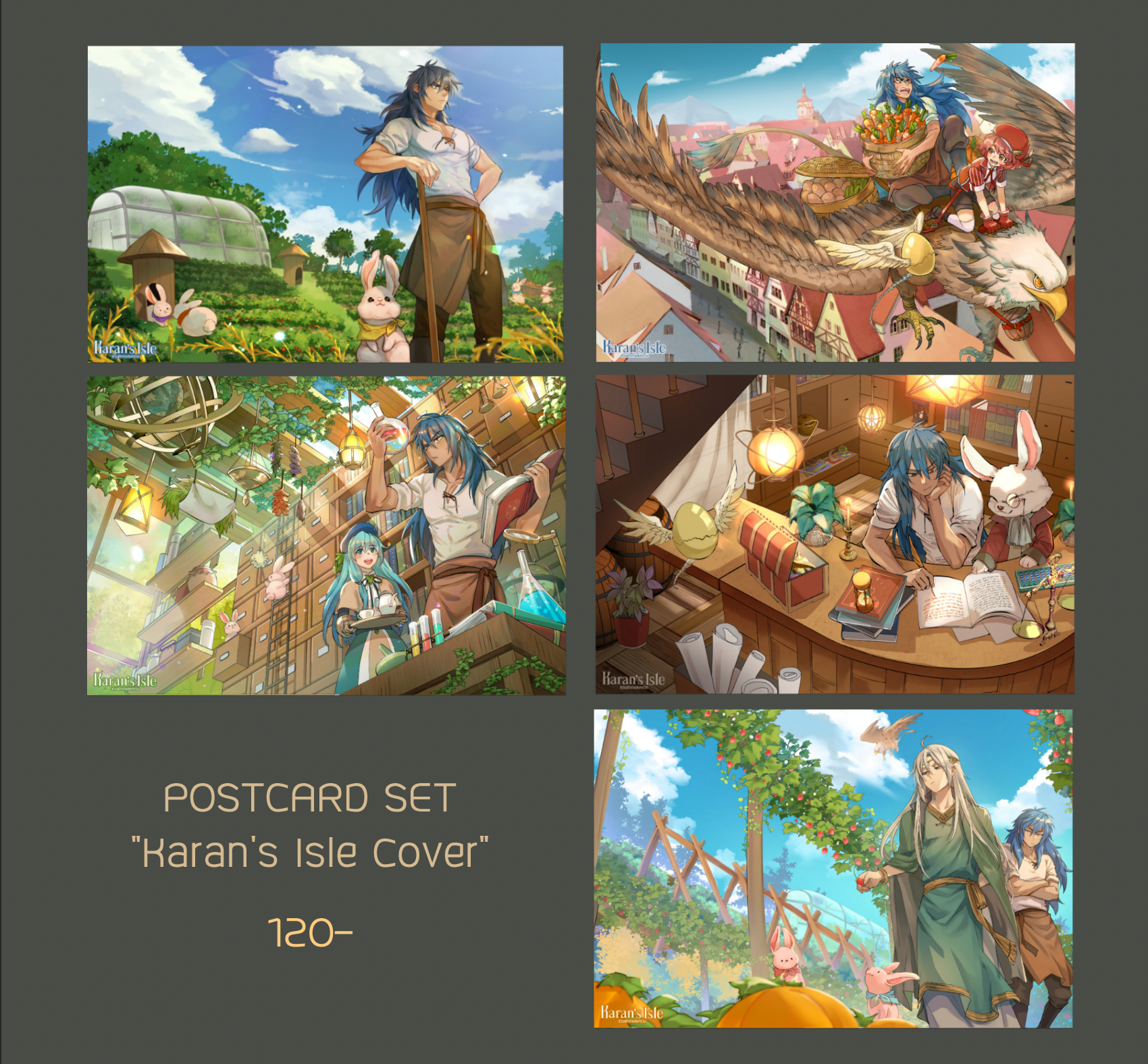 Postcard Set_Karan's Isle (รวมภาพหน้าปกของ Karan's Isle)