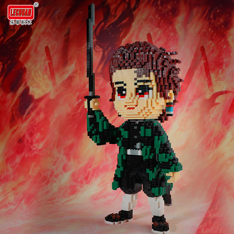 Lechuan 66023 Demon Slayer m Kimetsu No Yaiba - Tanjiro 2994pcs (แบบเฟือง)