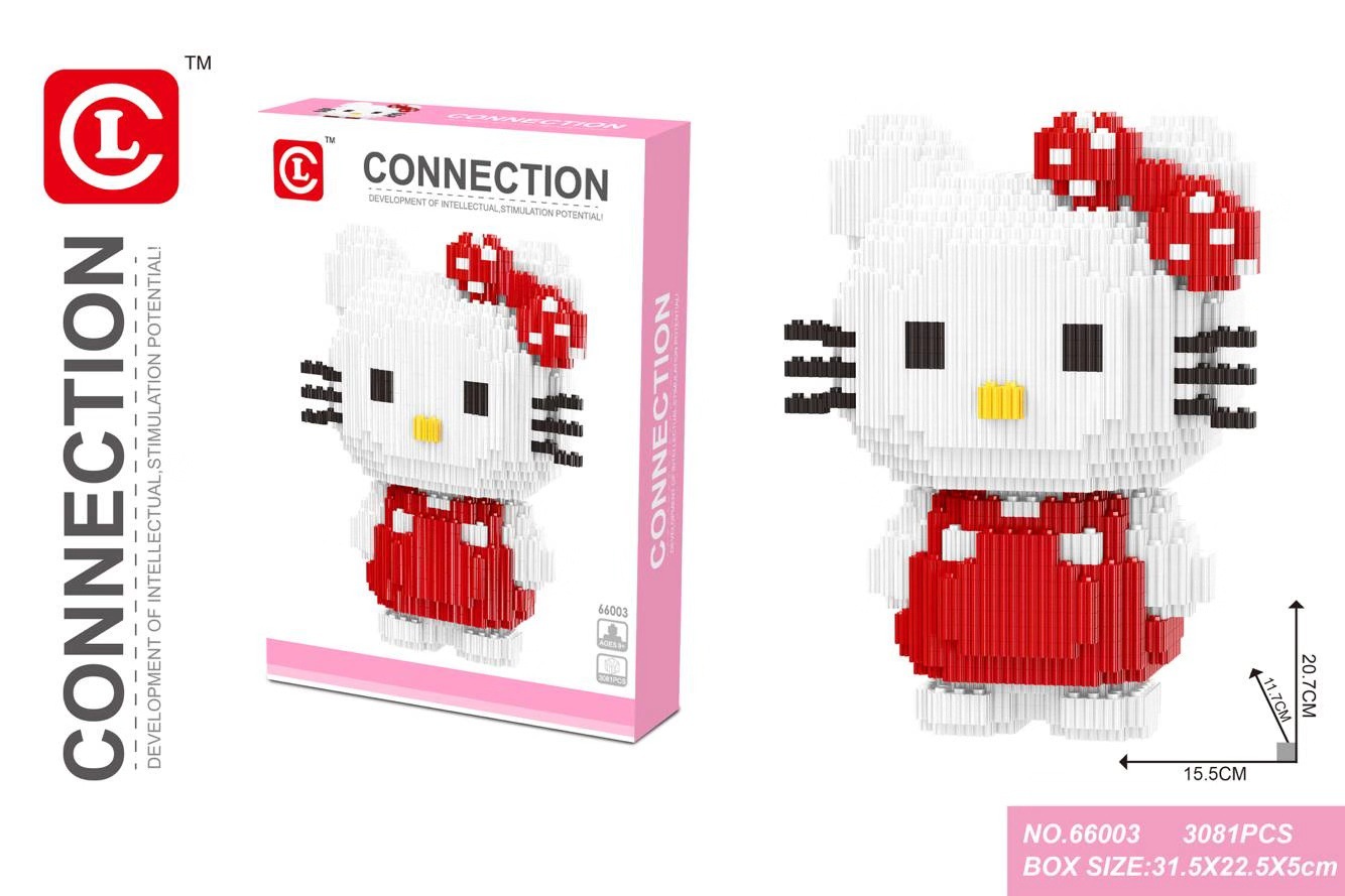 Lechuan 66003 Sanrio Hello Kitty 3081pcs (แบบเฟือง)