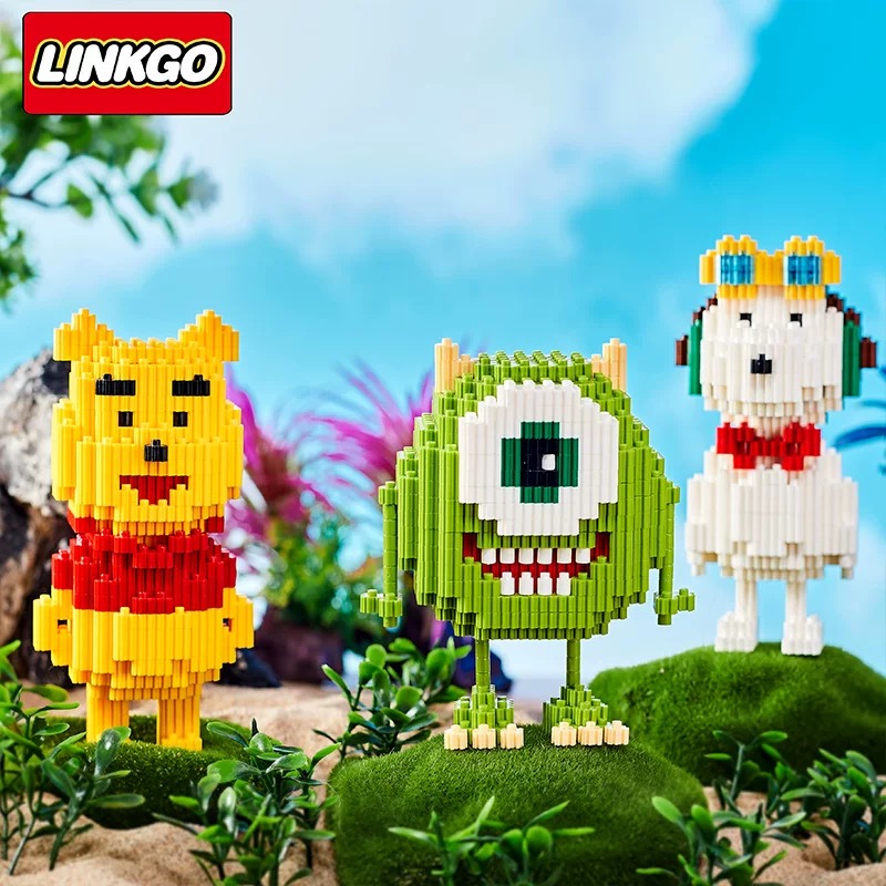 Linkgo 68441-68446 , 68469-68474 Best Hitz Animation Pooh Snoopy Totoro Kumamon Spongbob Mike Conan My Melody Cinnamoroll Garfield Nick