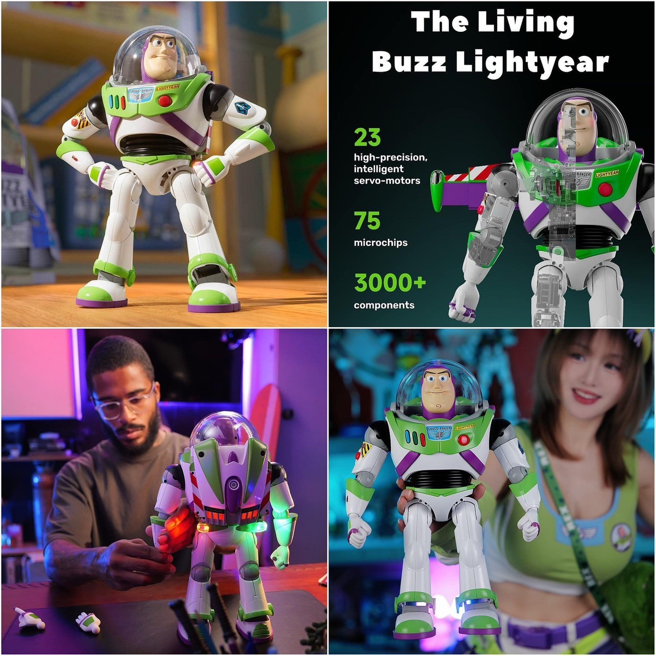Pre-order : Life-Like Interactive Toy Story Buzz Lightyear (Real Life Real Joy Version) by Robosen