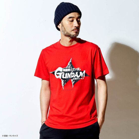 PRE-ORDER : STRICT-G "Mobile Suit Gundam Char's Counterattack" T-shirt Char Aznable Pattern
