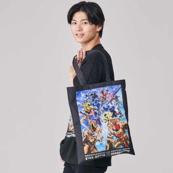 PRE-ORDER : "King-Ohger VS Donbrothers" "King-Ohger VS Kyoryuger" Luxurious 2 Features Tote Bag (Vertical)