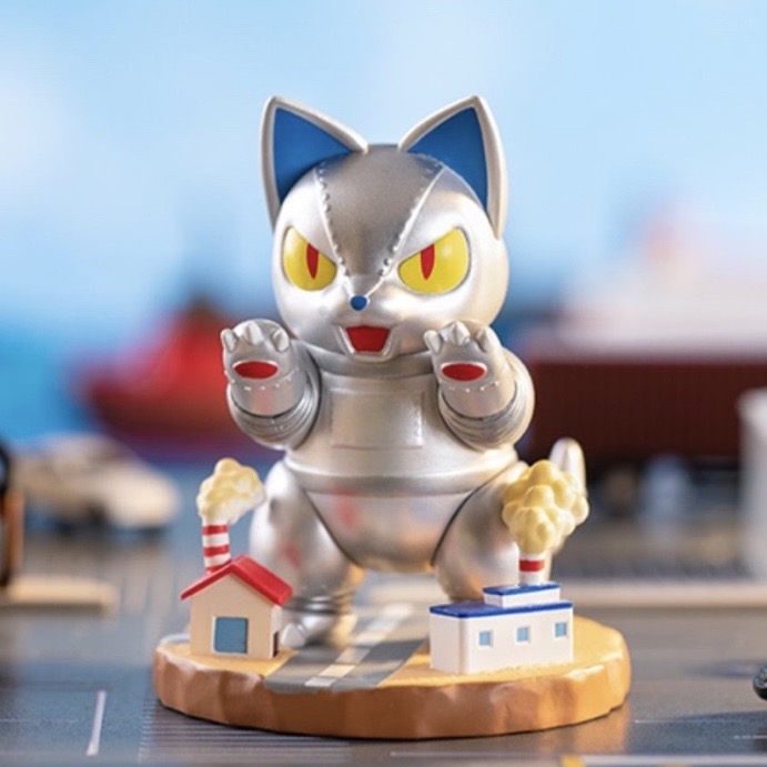 Blind Box ชุดน้องแมวก็อตซิลล่า ได้1ตัว - Kaiju Negora Godzilla Cat by Pop Mart (Set of 12 + 1secret)