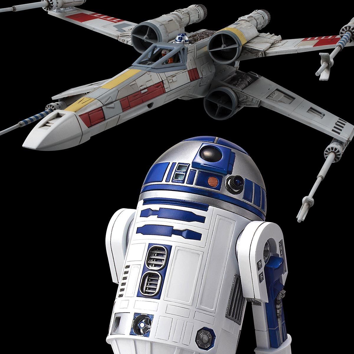 PRE-ORDER : 1/72 X-Wing Starfighter & 1/12 R2-D2 Plastic Model