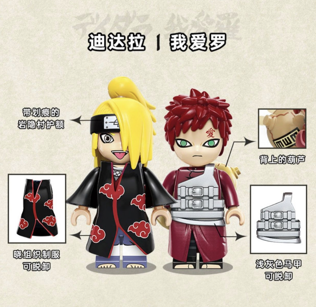 เลโก้ งานฉากนารุโตะ Keeppley K20505-20508 Naruto