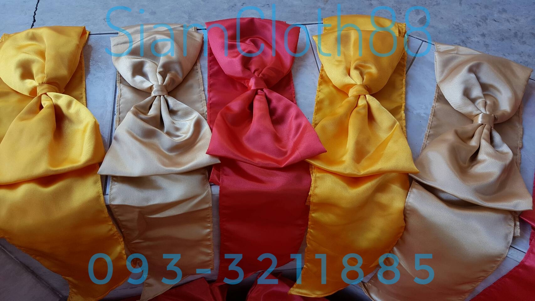 โบว์สำเร็จรูป เนื้อผ้าต่วน