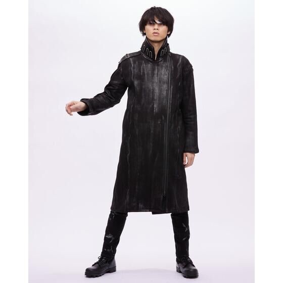 PRE-ORDER : Avataro Sentai Donbrothers x h.NAOTO Inu Brother Tsubasa Inuzuka High Neck Long Stretch Coat