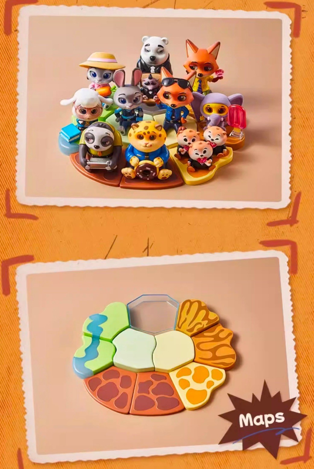 โมเดลได้ 1ตัว Disney - Zootopia - Sit Nicely Series by Miniso