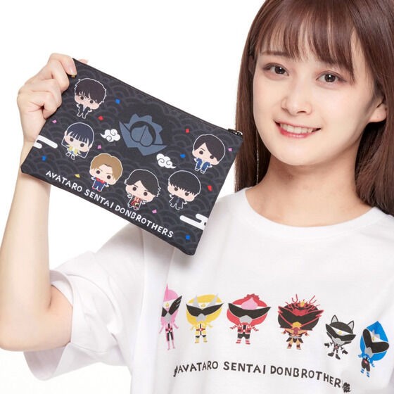 PRE-ORDER : Avataro Sentai Donbrothers Deformed Flat Pouch