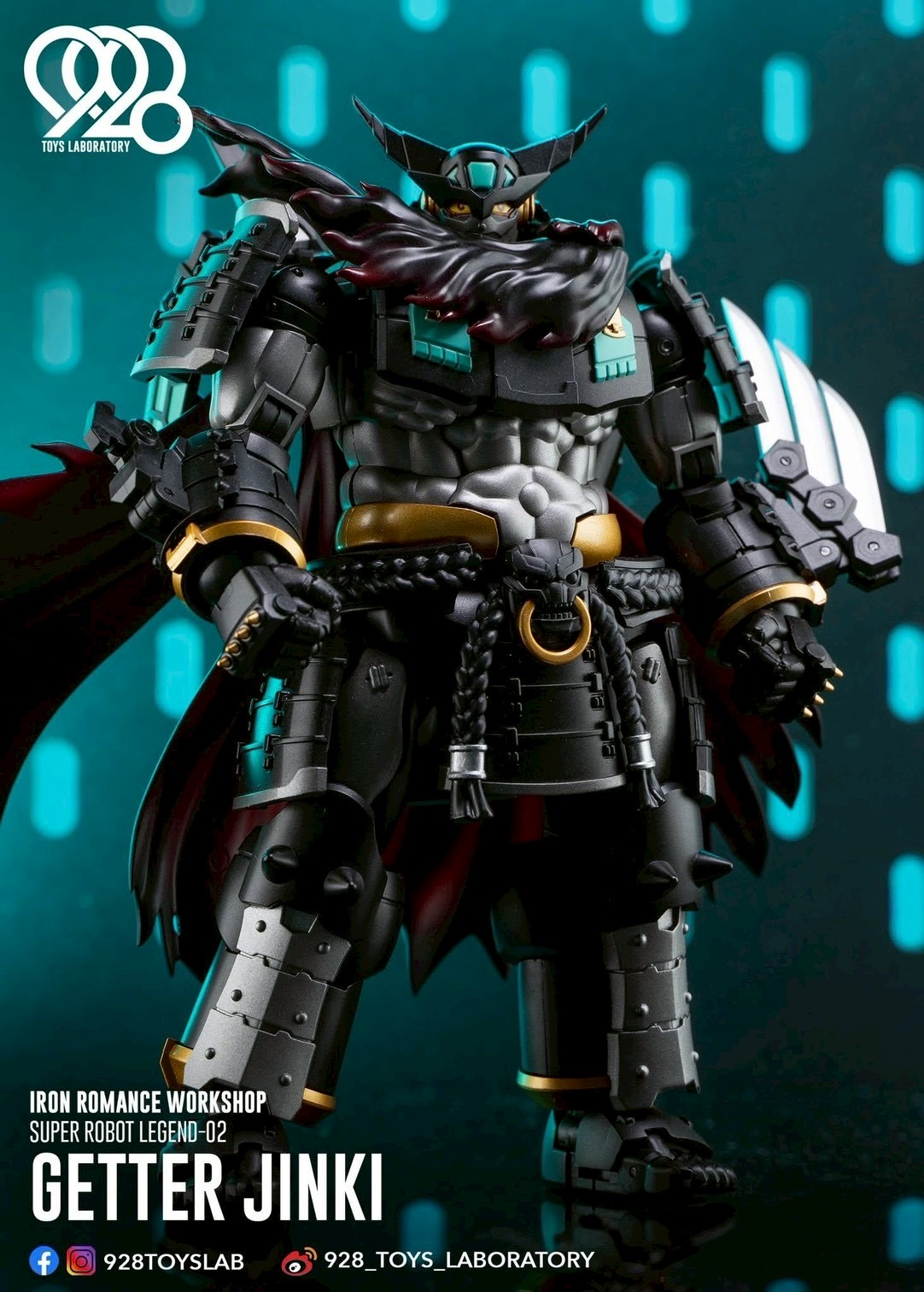 Super Robot Legend - Black Getter JINKI Deformable Movable Figure by Dragon Horse x Iron Romance Workshop