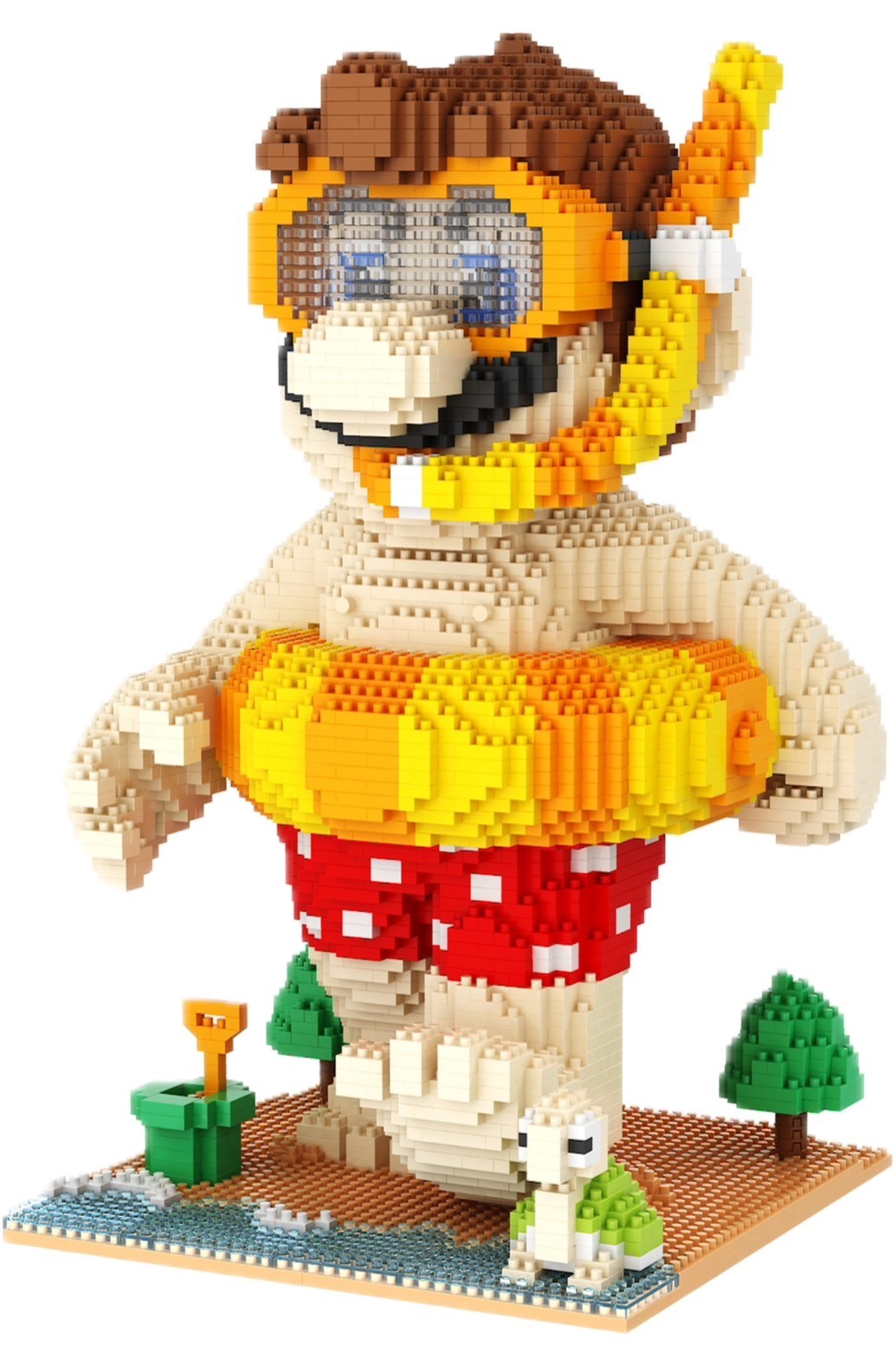 Lovesn DM 3069 Swimming Mario 3803pcs