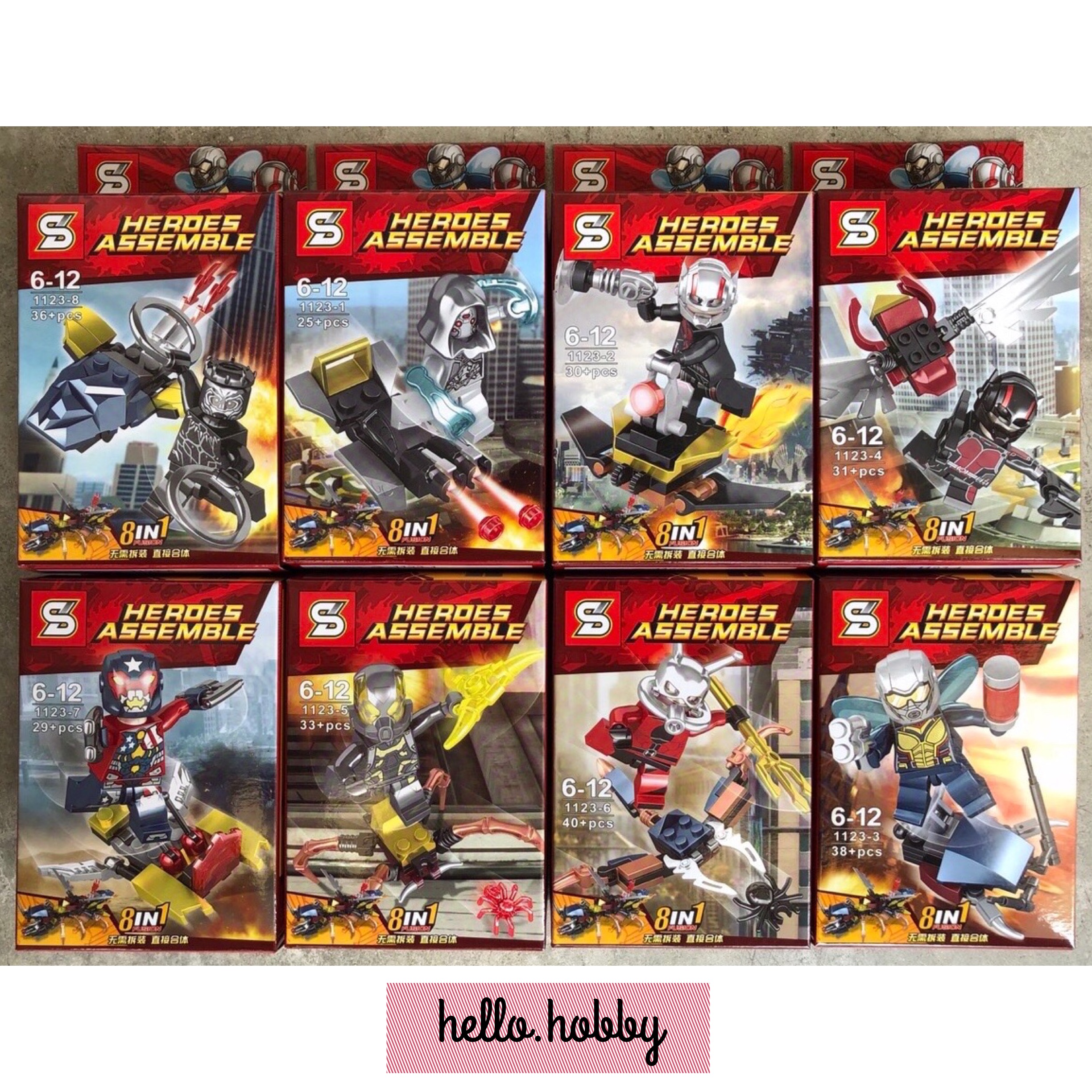 SY 1123 1-8 Super heroes