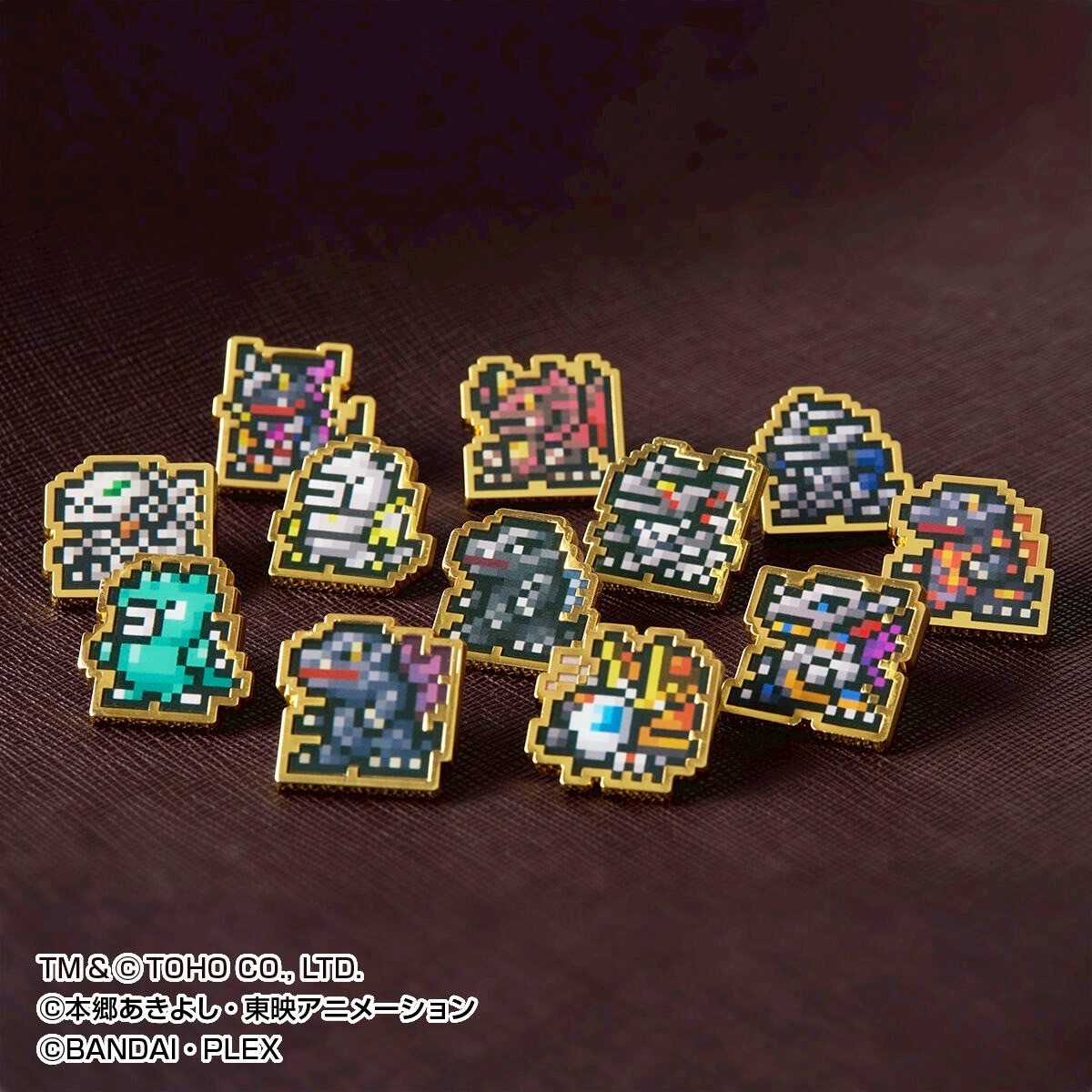 PRE-ORDER : "Godzilla vs. Digital Monster" Dot Pins Set