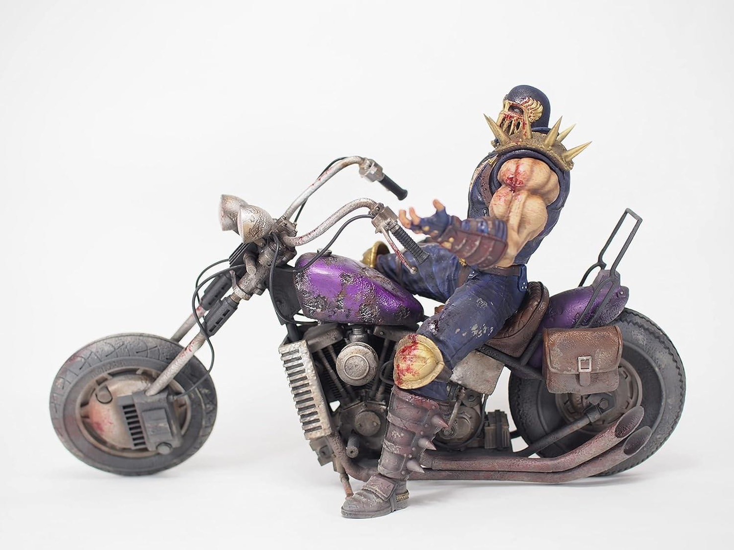 Pre-order : CCP Muscular Collection Fist of the North Star Hokuto Ultimate Modeling 2nd Jagi & Bike (Set In-play | Fierce Fight Version) by CCP