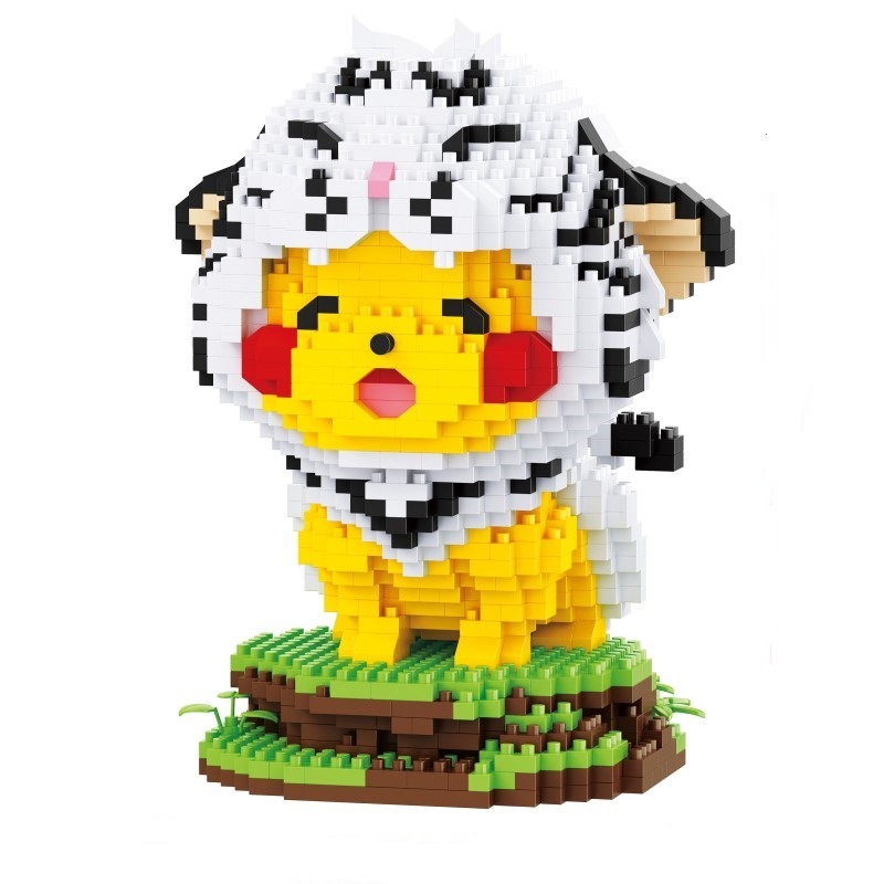 LP 210622 Pokemon Pikachu Cosplay White Tiger 1316pcs