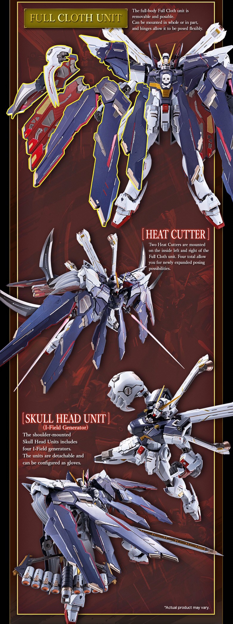 METAL BUILD Crossbone Gundam X1 Full Cloth By Premium Bandai (Lot JP มีกล่องน้ำตาล)