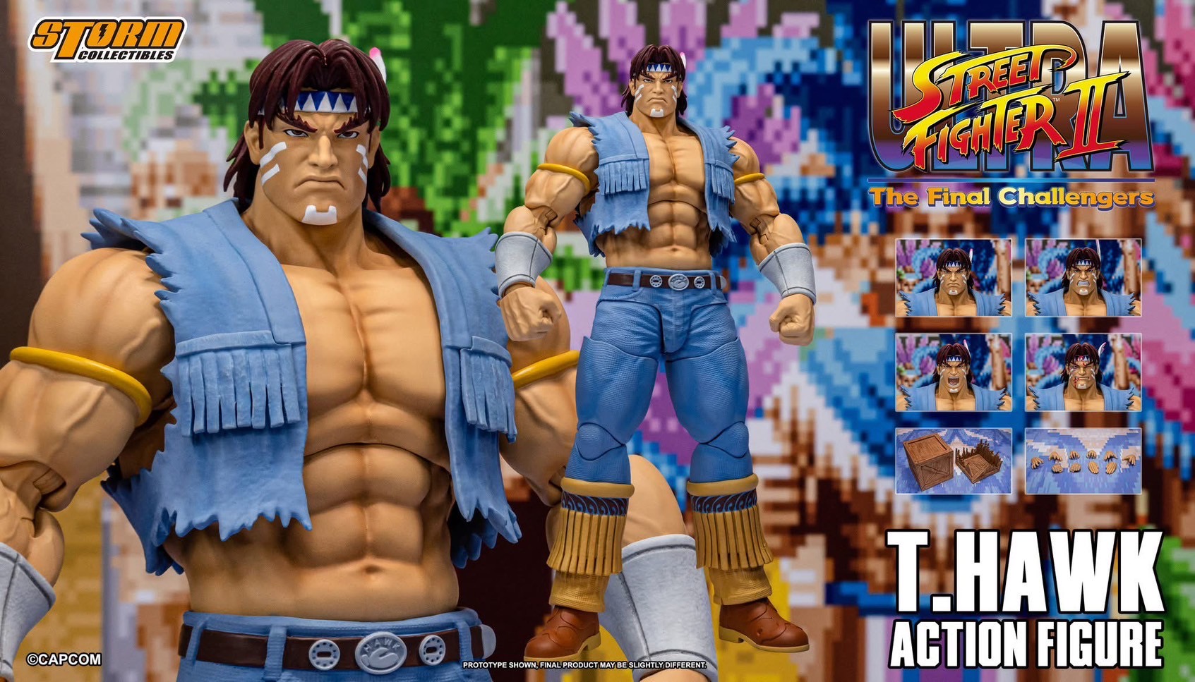 Pre-order : Ultra Street Fighter II: The Final Challengers T. Hawk 1/12 Scale Action Figure by Storm Collectibles