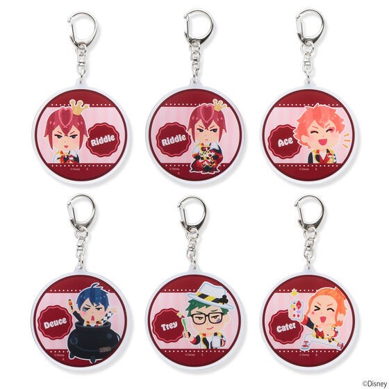 PRE-ORDER : Hapikuro! Disney Twisted Wonderland Acrylic Keychain Twist Stamp by Takashi Mifune (Random)