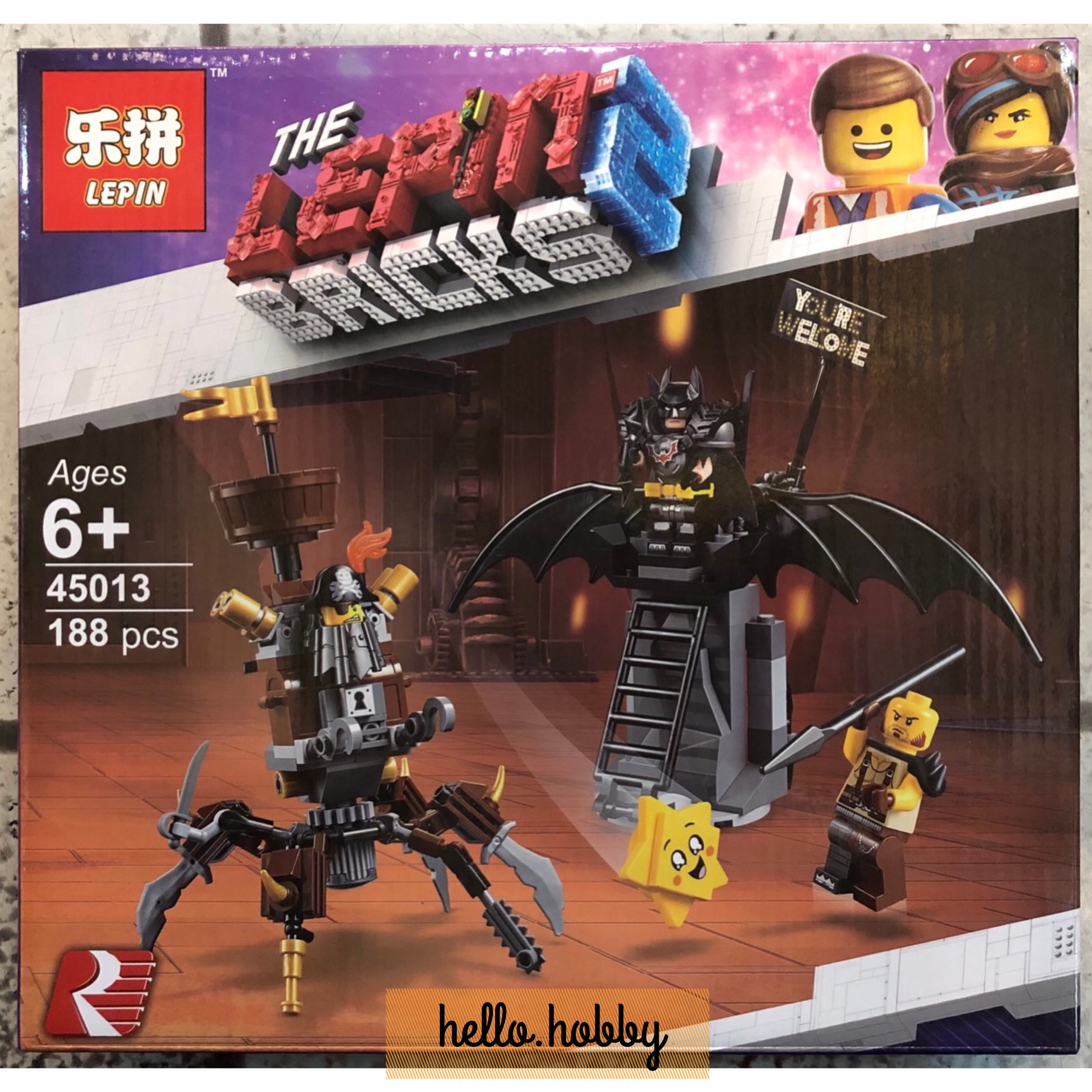 Lepin 45013 Batman Battle-Ready Batman and MetalBeard 188pcs