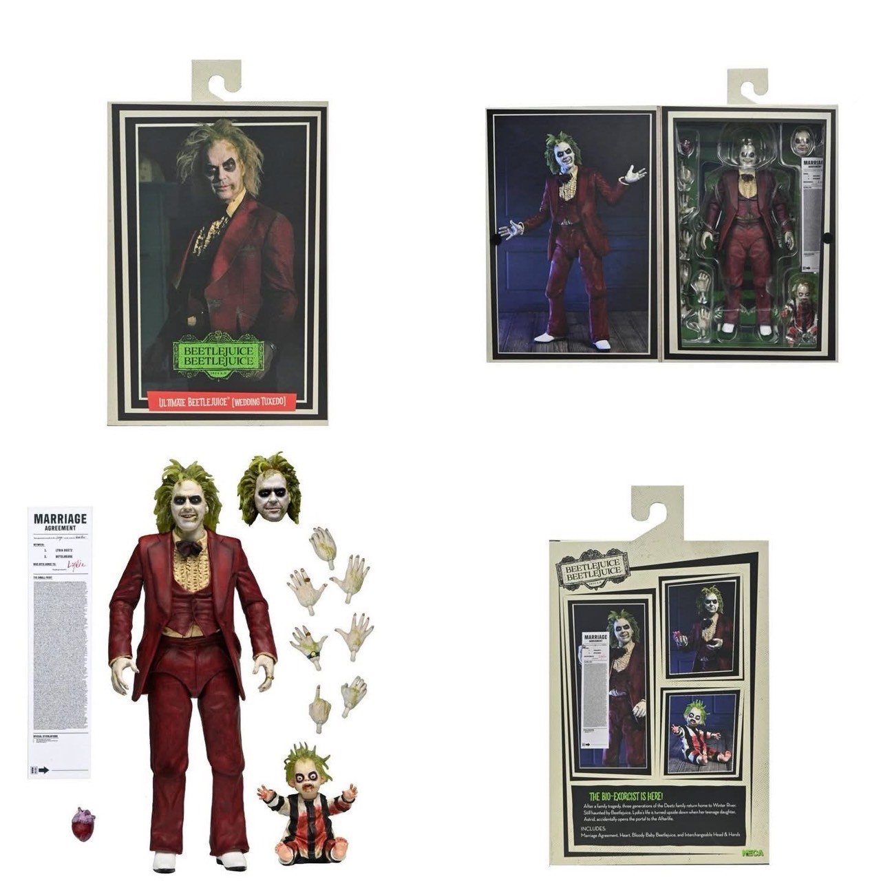 Pre-order : Beetlejuice Beetlejuice Ultimate "Red Tuxedo" Beetlejuice Action Figure by NECA