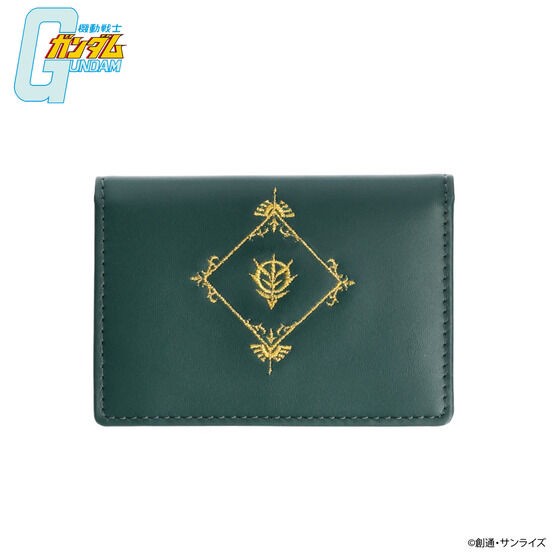 PRE-ORDER : Mobile Suit Gundam Zabi Family Motif Leather Accessory Item Business Card Holder