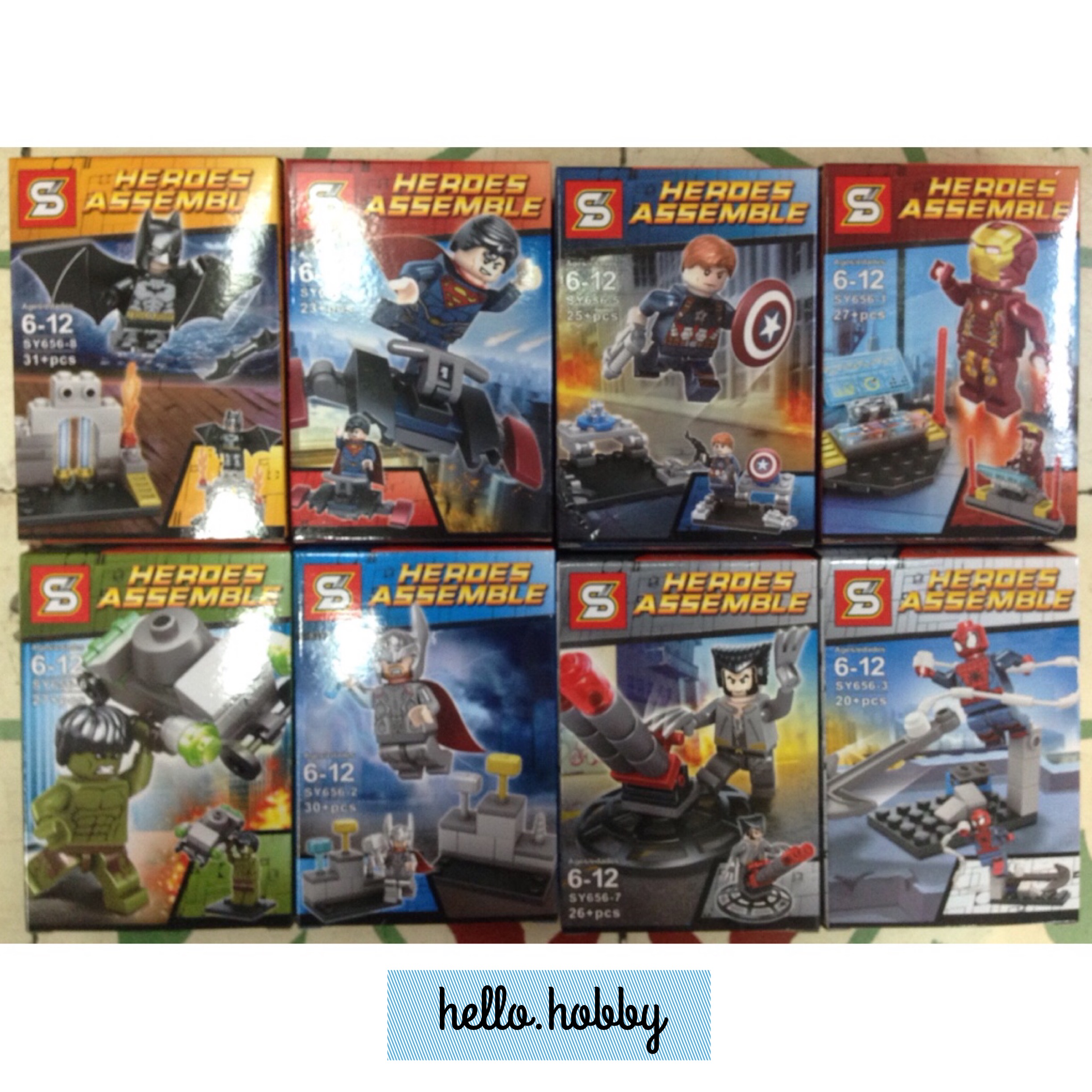 SY 656 1-8 Super Heroes