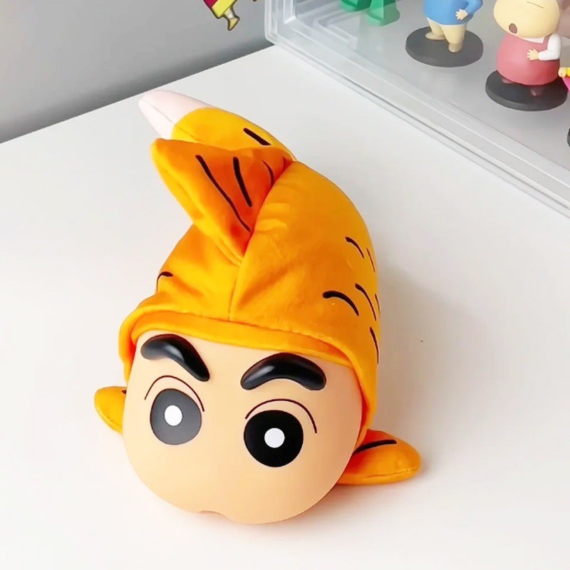 ตุ๊กตาชินจังดุ๊กดิ๊ก - Crayon Shinchan - Floppy Fish Plush Series by 52Toys