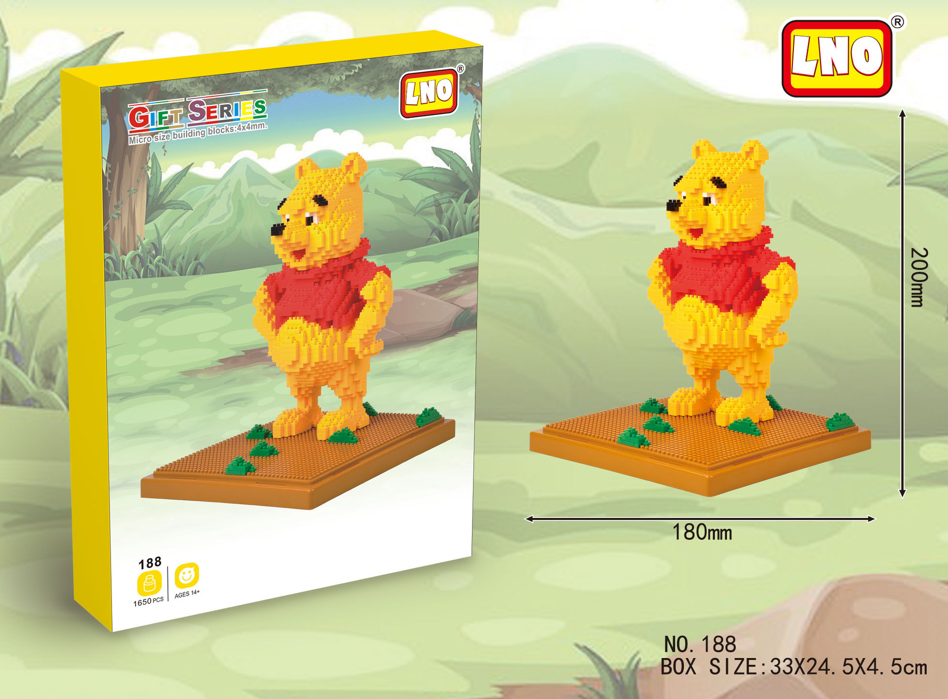 LNO 188 Winnie The Pooh 1650pcs