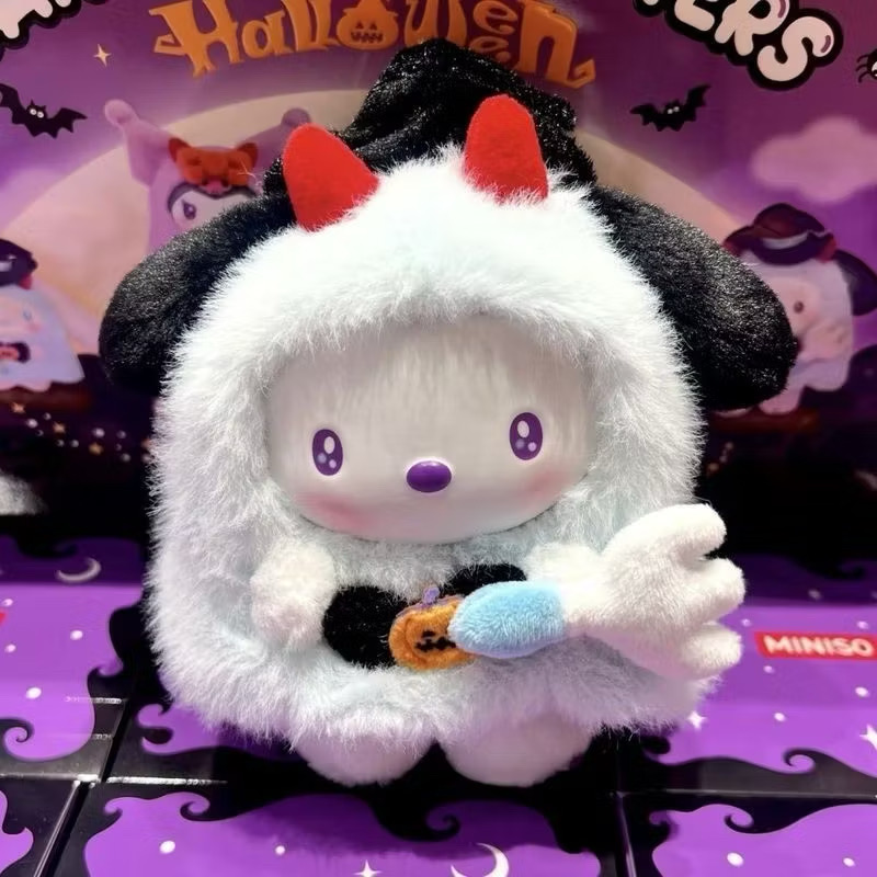 ตุ๊กตาพวงกุญแจ Sanrio - Halloween Candy Carnival Night Series Vinyl Plush Pendant Keychain by Miniso