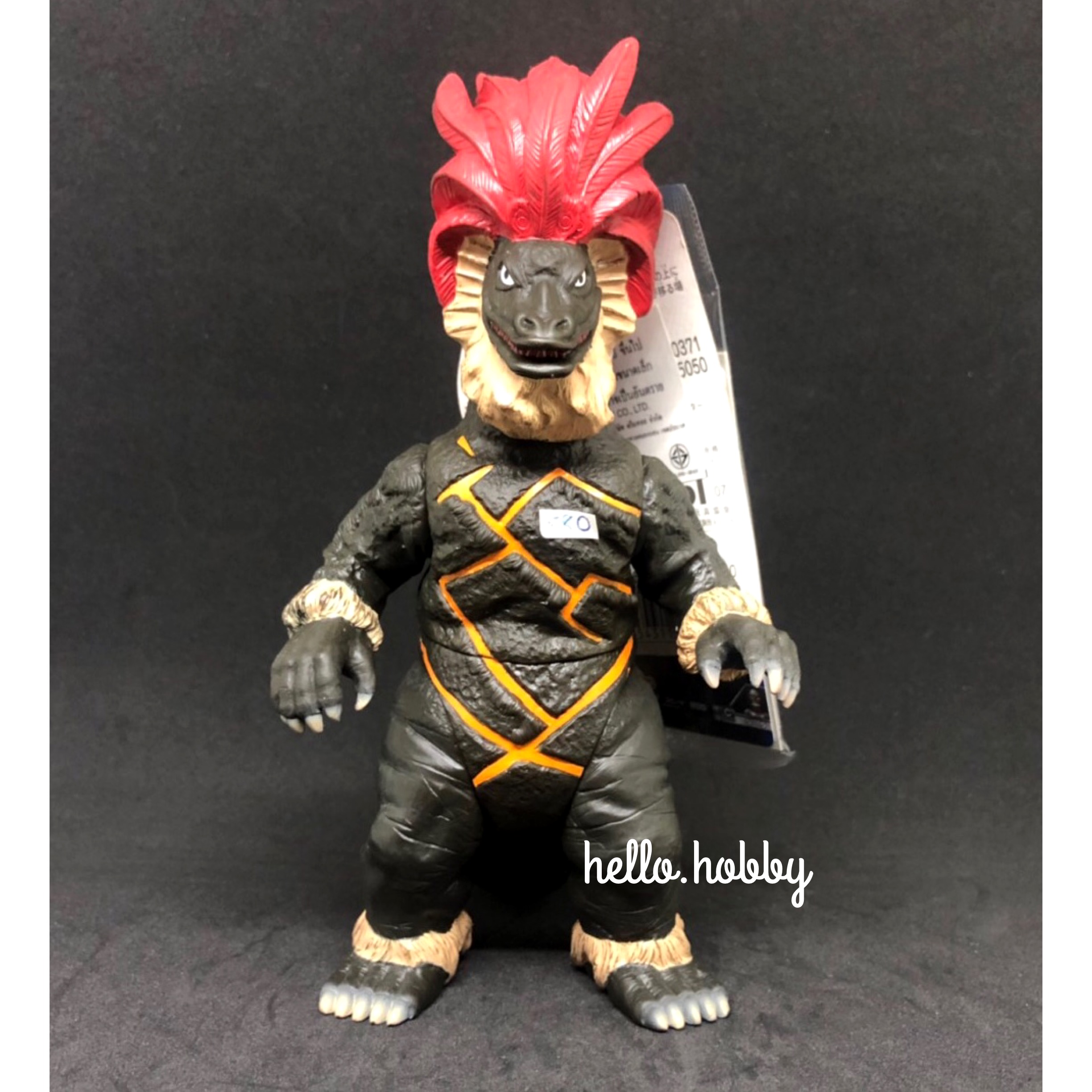 Ultra Monster Series - Ultraman No.08 Geronimon (matte brown, red feathers) 7” by Bandai
