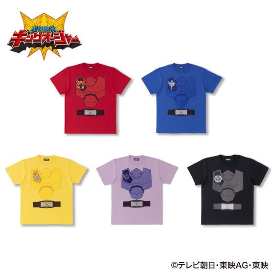 PRE-ORDER : Ohsama Sentai King-Ohger Transformation T-shirt (5 types in total)