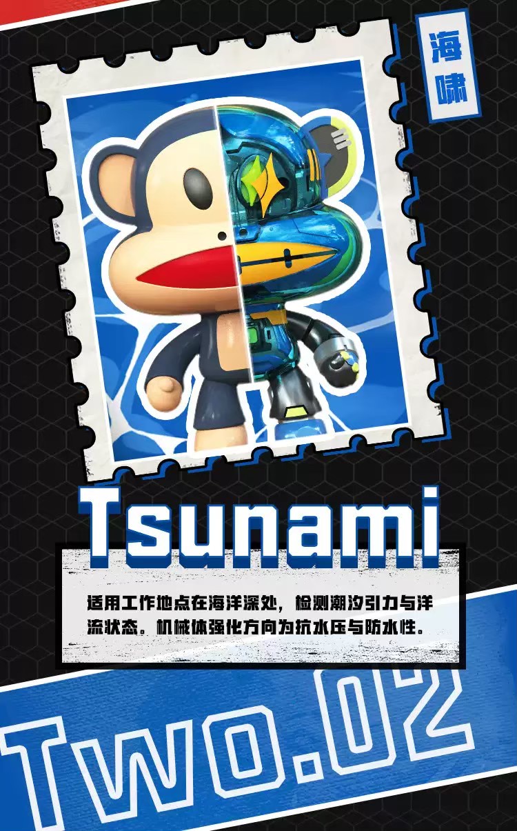 Blind Box - Mecha Julius Paul Frank Collection by Lamtoys (6+1secret)