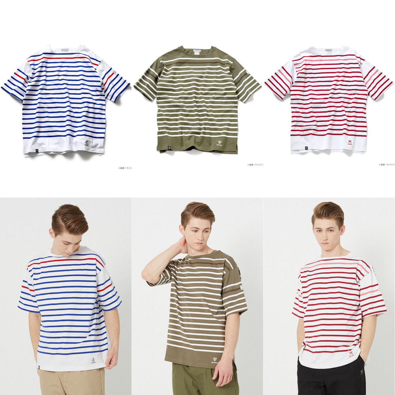 PRE-ORDER : STRICT-G MONT KEMMEL "Mobile Suit Gundam" Short Sleeved Basque T-shirt