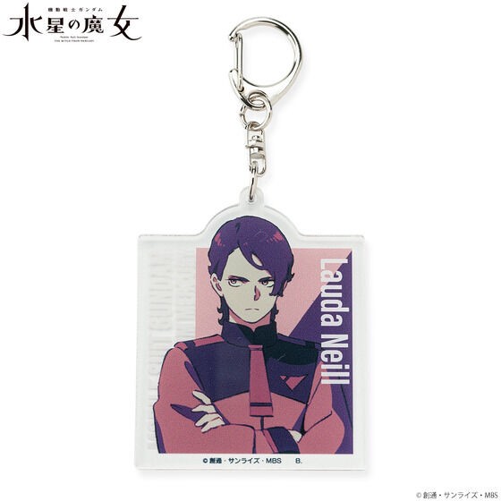 PRE-ORDER : Mobile Suit Gundam The Witch from Mercury Character Design Second Acrylic Keychain (5 types in total)