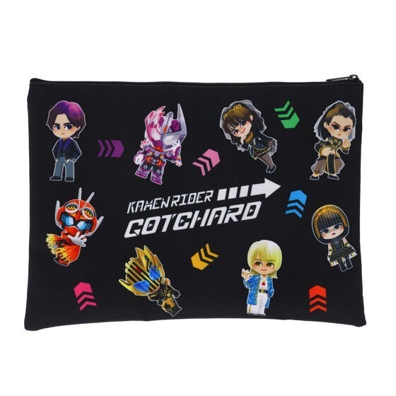 PRE-ORDER : Kamen Rider Gotchard Deformed Flat Pouch (large)