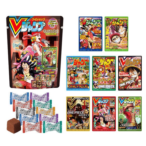 PRE-ORDER : Complete Set with 8 Packs of V Jump Cover Character Collection Chocolate
