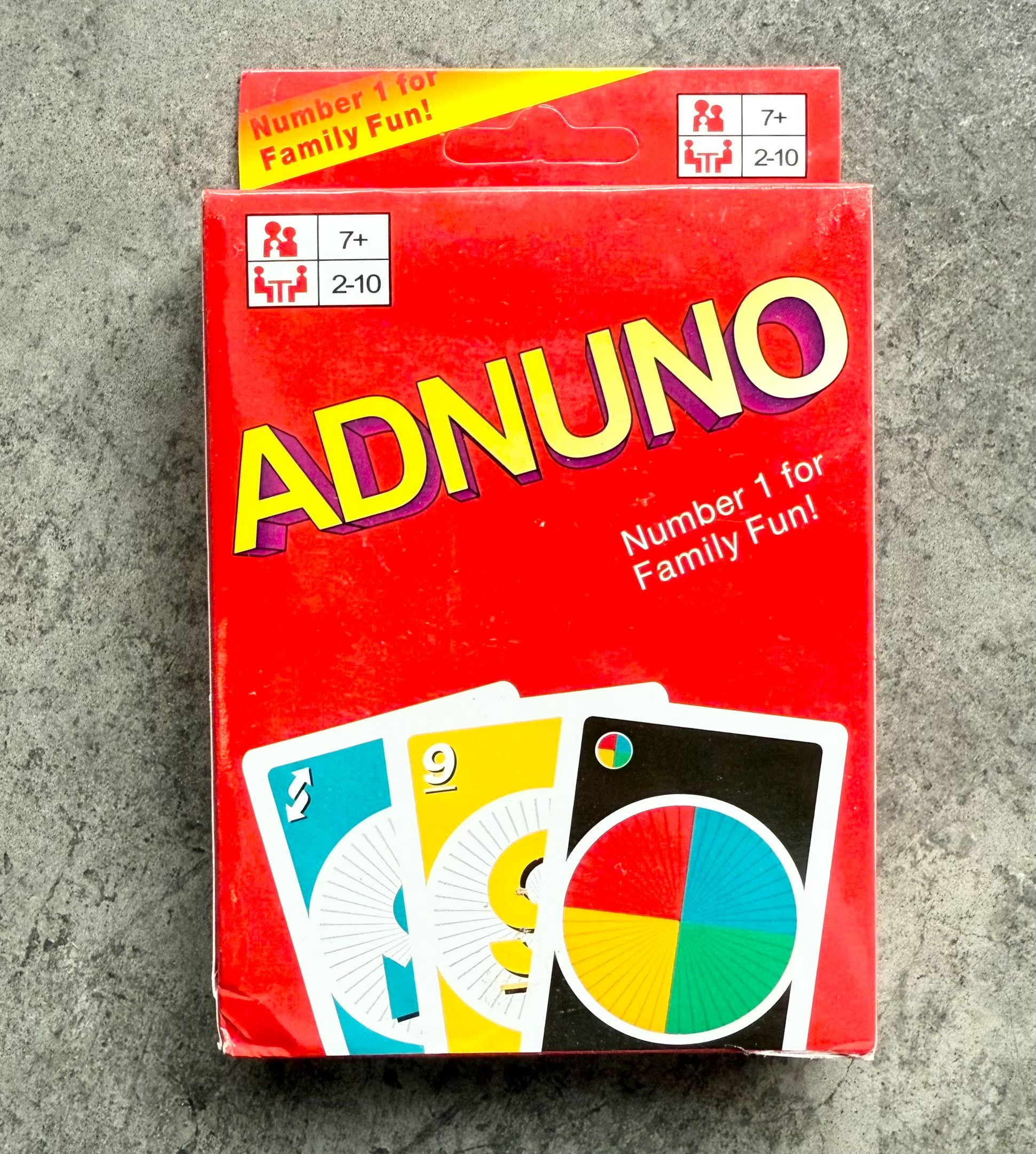 การ์ดเกมส์ ADNUNO 108 ใบ เล่นได้ 2-10คน การ์ดเกมส์ครอบครัว