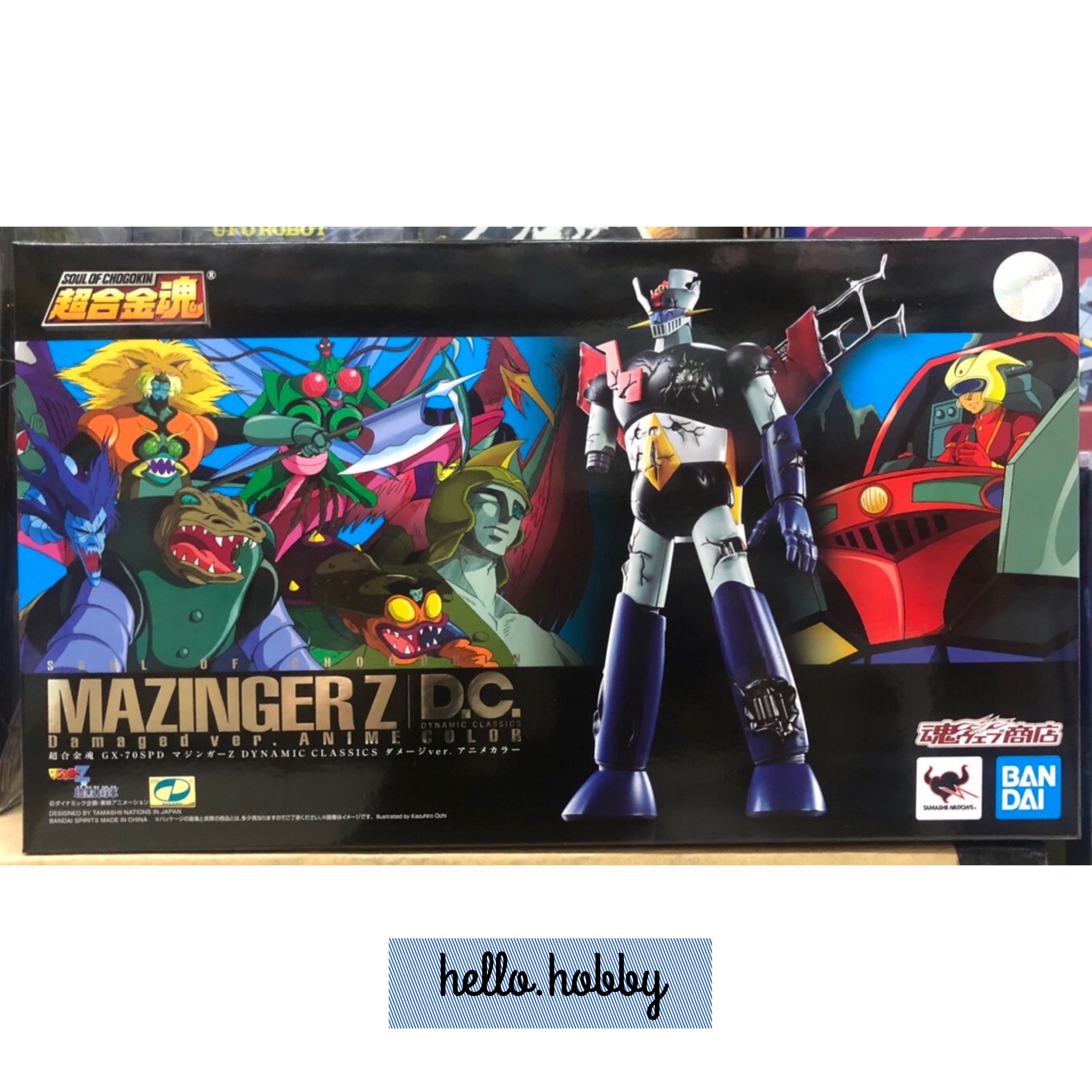 SOUL OF CHOGOKIN GX-70SPD MAZINGER Z D. C. DAMAGE VER. ANIME COLOR by Premium Bandai (มีกล่องน้ำตาล)