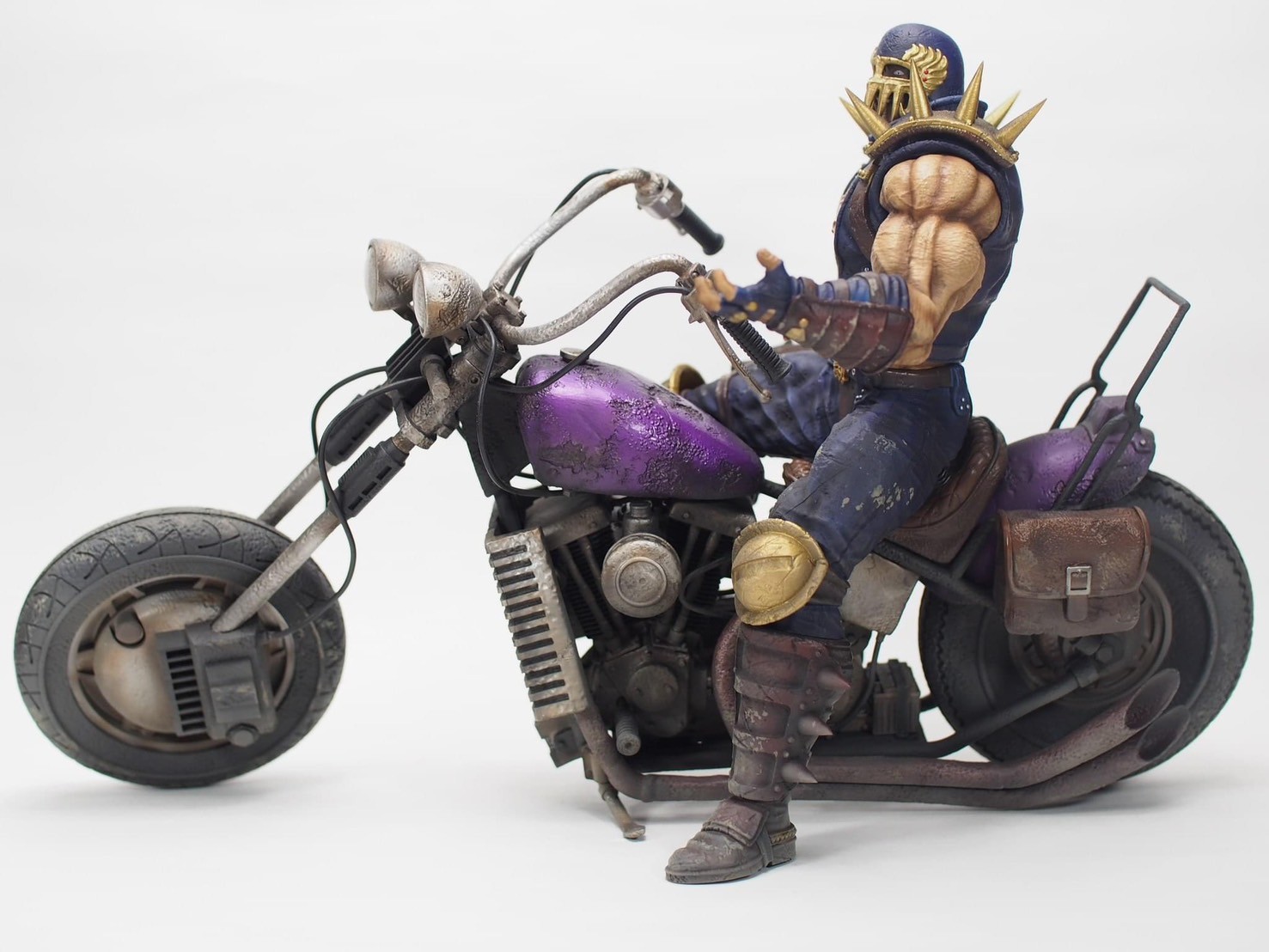 Pre-order : CCP Muscular Collection Fist of the North Star Hokuto Ultimate Modeling 2nd Jagi & Bike (Set In-play | Fierce Fight Version) by CCP