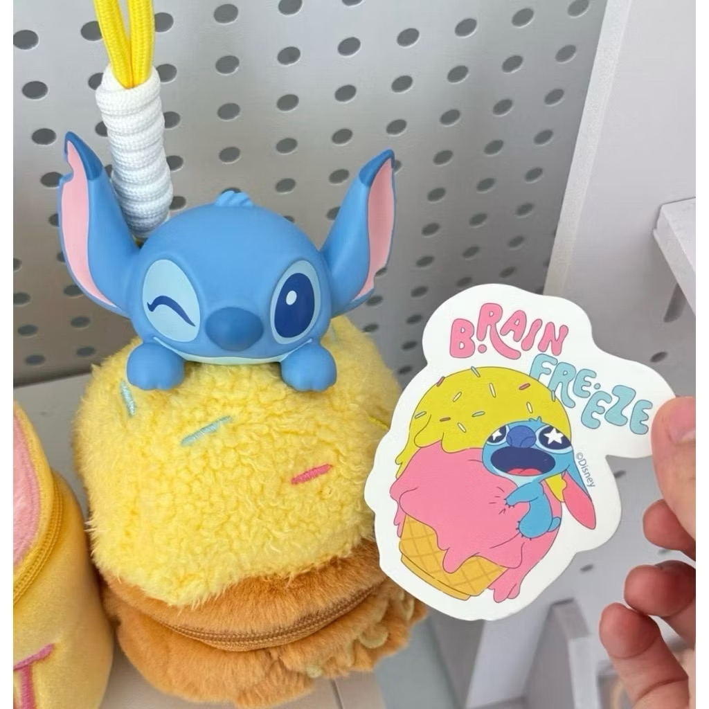 ได้1 ชิ้น กระเป๋าใส่ของจุกจิก ลิขสิทธิ์แท้ - Disney - Stitch - Flipping Amazing Fun Food Bag Series