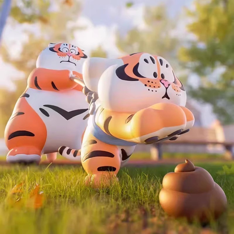 โมเดลได้ 1 ตัว | Panghu I,m Not Fat Tiger - Father & Stubborn Son Series by Funism