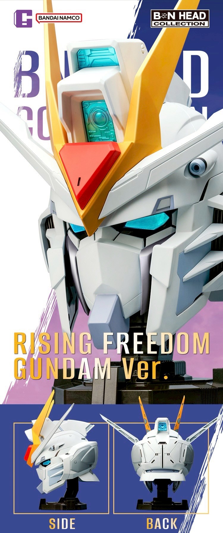 Pre-order : Bandai China Exclusive: BN HEAD Collection Rising Freedom Gundam