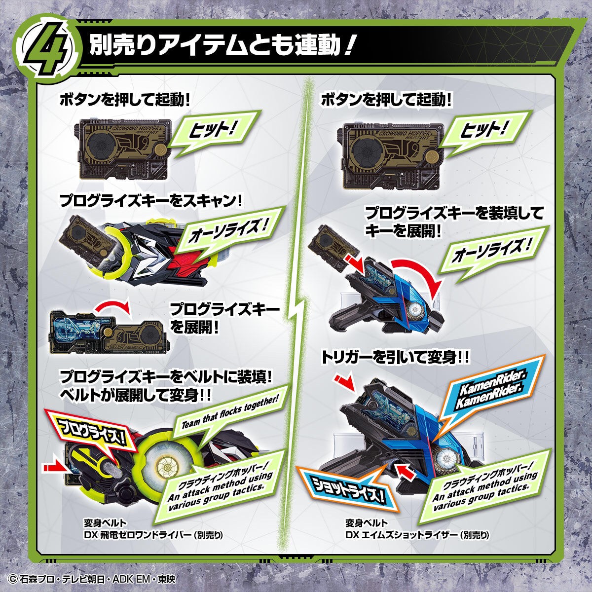 Masked Rider Zero-One - DX Slash Abaddo Riser & Shot Abaddo Riser (Limited) by Premium Bandai